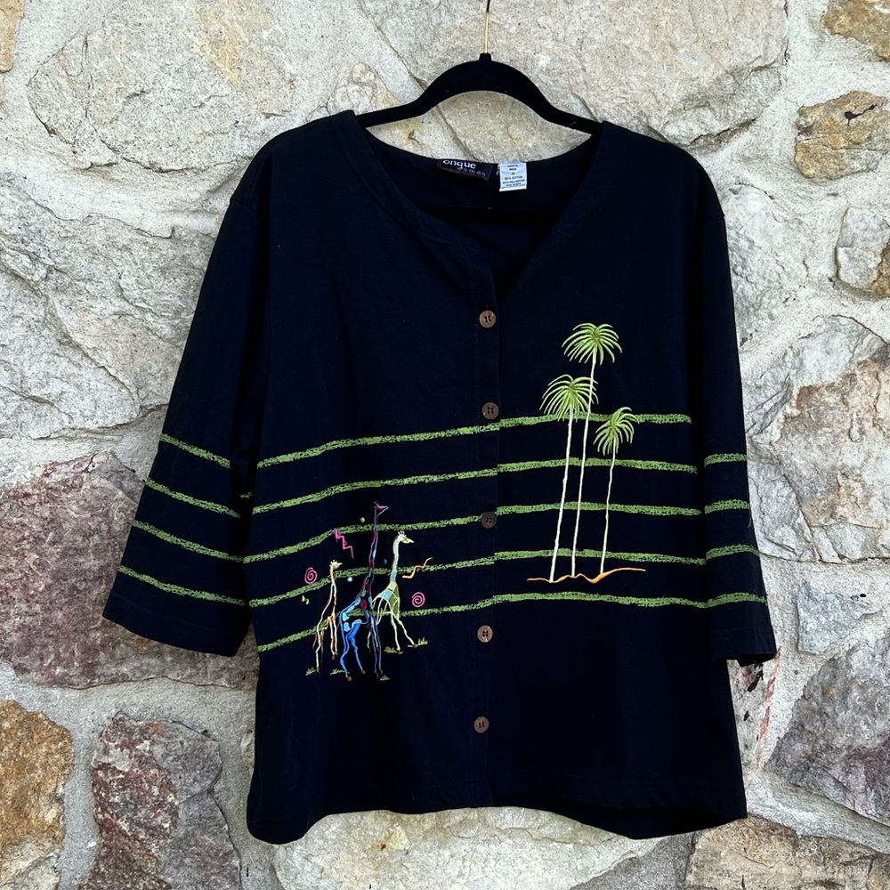 Onque Matching Set Embroidered Size 1x - image 6